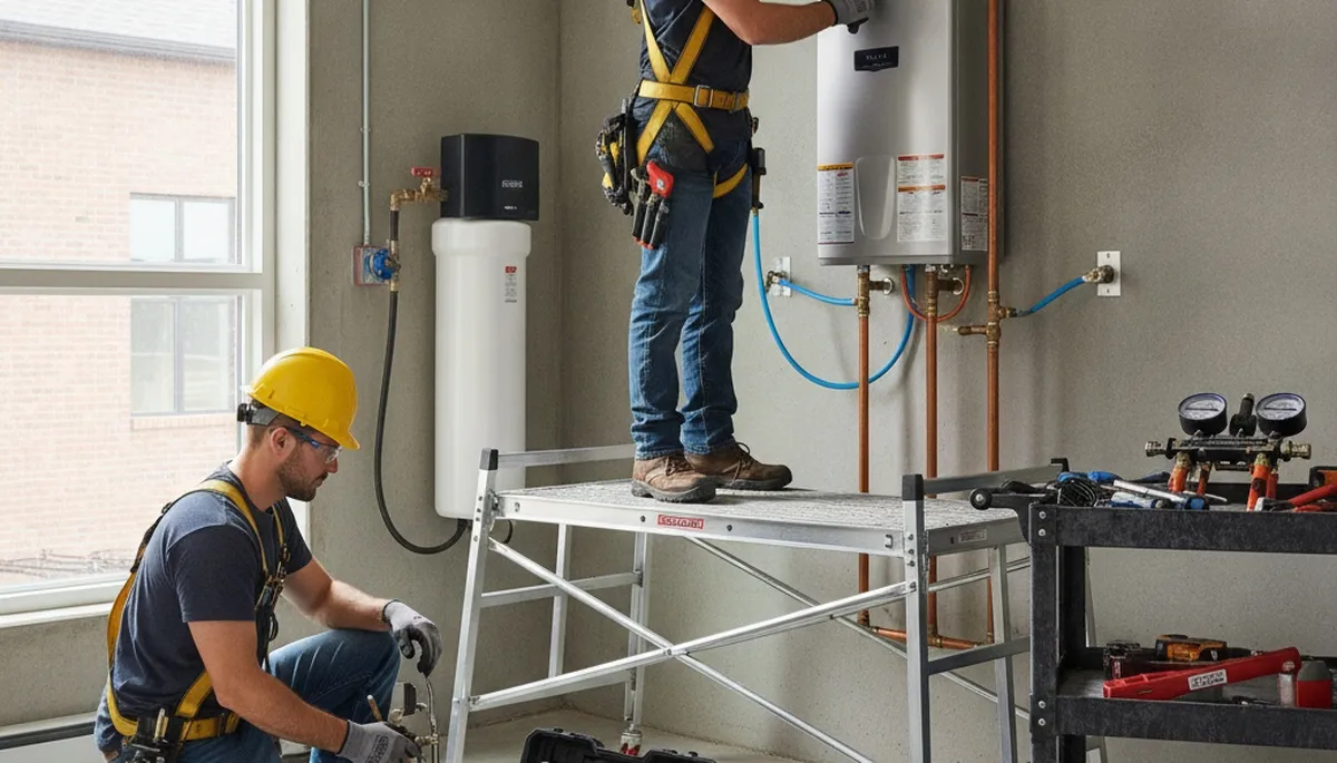 Tankless water heater service in Peoria, IL for efficient on-demand hot water installation